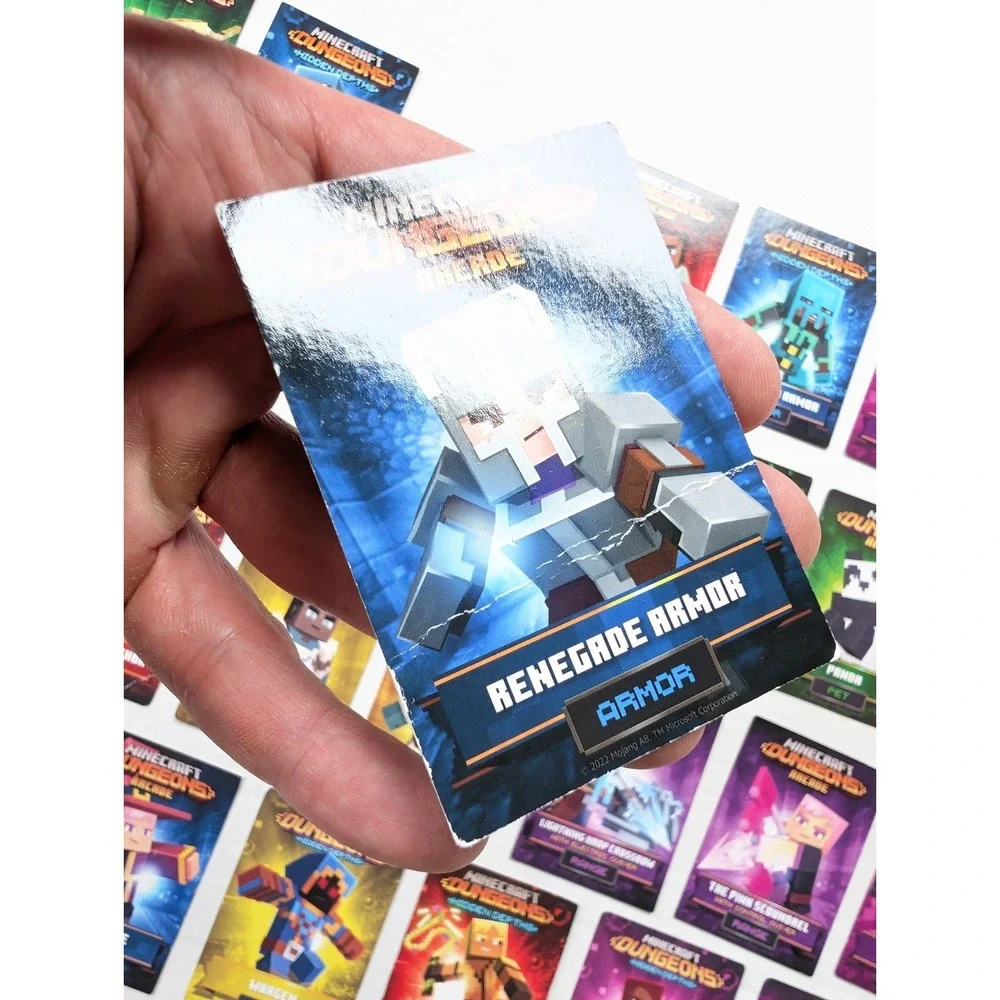 Minecraft Dungeons Arcade & Hidden Depths Card Lot of 31 Some Foils